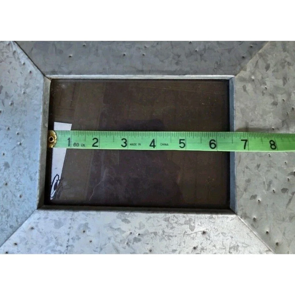 Metal 8x10 Picture Frame Grey/ Silver Pitted Metal By Creative